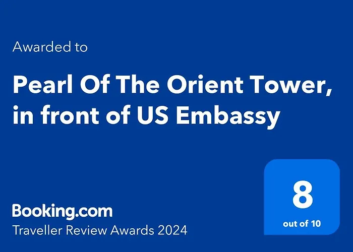 Pearl Of The Orient Tower, In Front Of Us Embassy * Manille